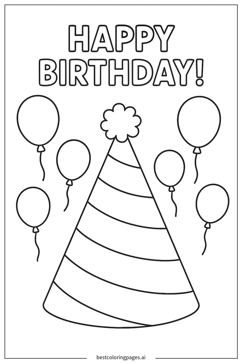 Simple birthday hat