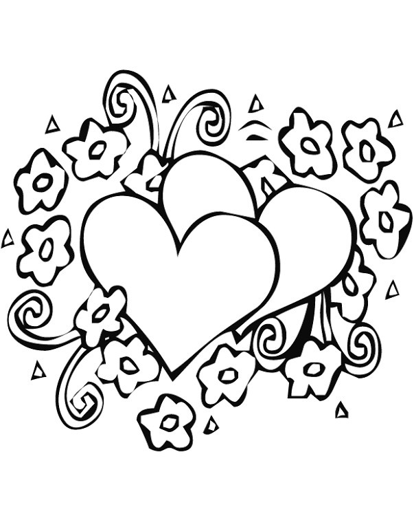 trái tim và những bông hoa