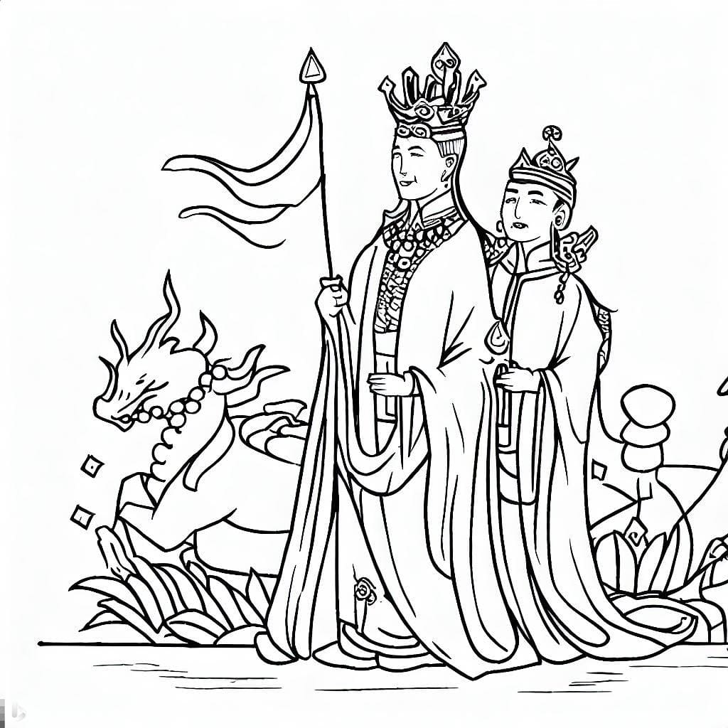 10-3 Tô Màu Giỗ Tổ Hùng Vương