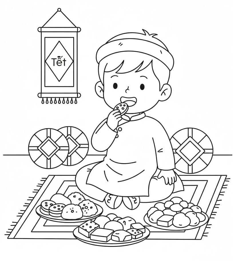 Ăn Bánh Kẹo Ngày Tết Nguyên Đán