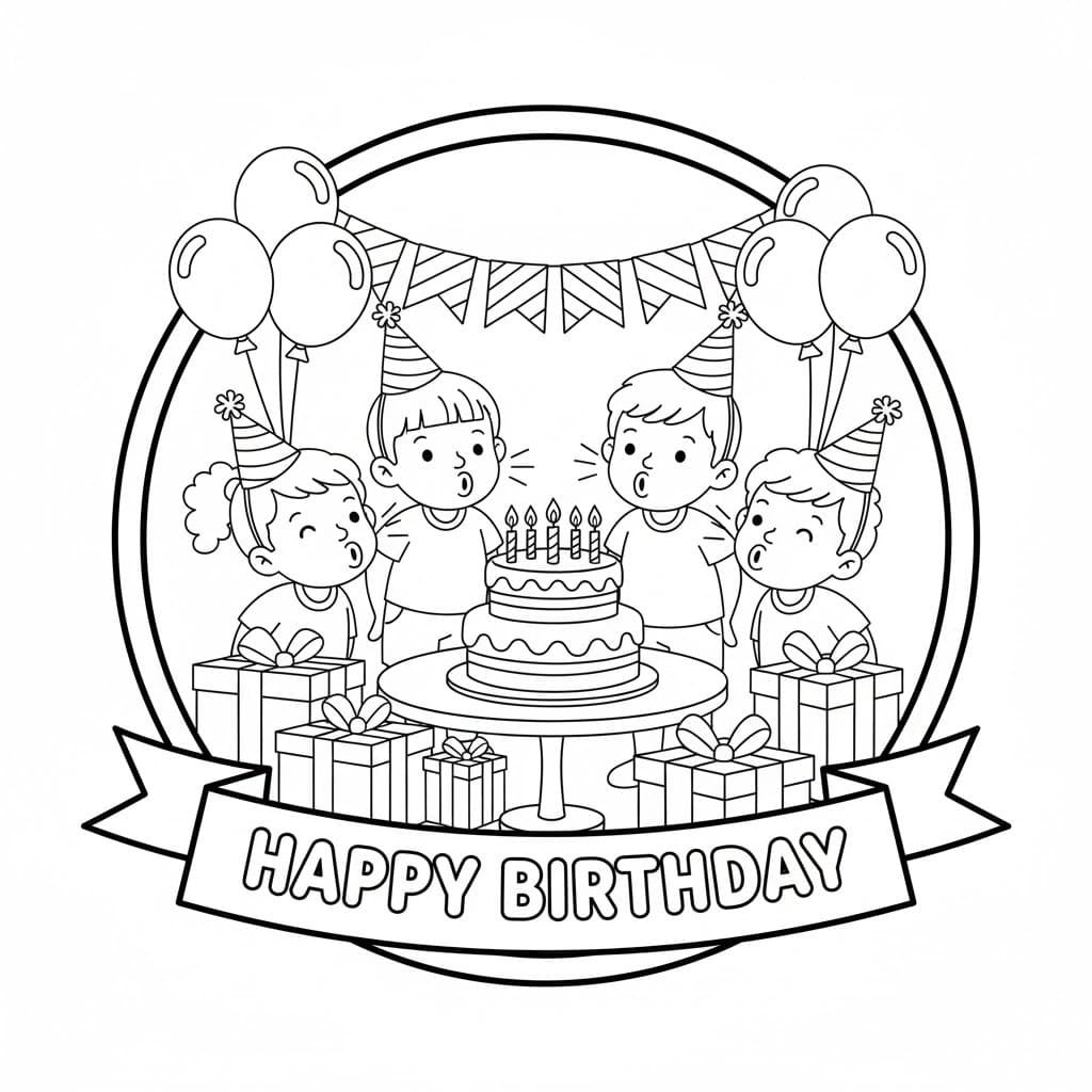 Bọn Trẻ Thổi Nến Sinh Nhật