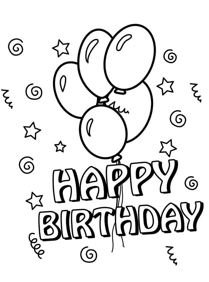 Bong bóng Happy Birthday