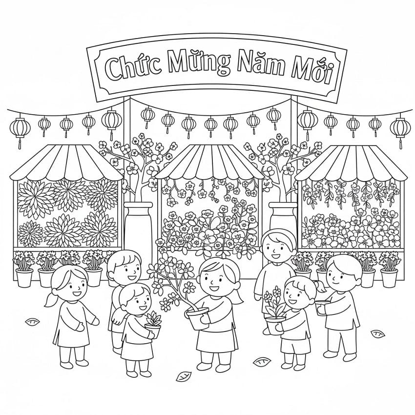 Chợ Hoa Ngày Tết Nguyên Đán