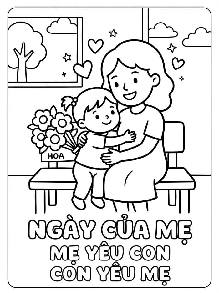 Girl Wishing Happy Mother's Day