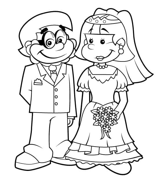 Cô Dâu Chú Rể Vui Vẻ