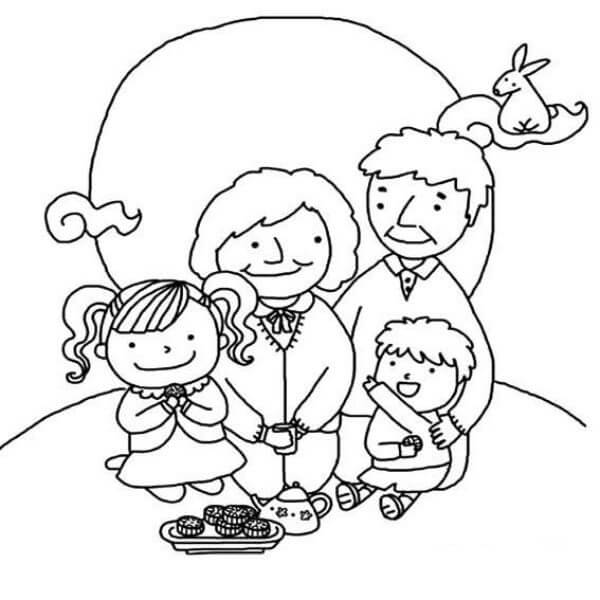 Gia Đình Vào Ngày Trung Thu