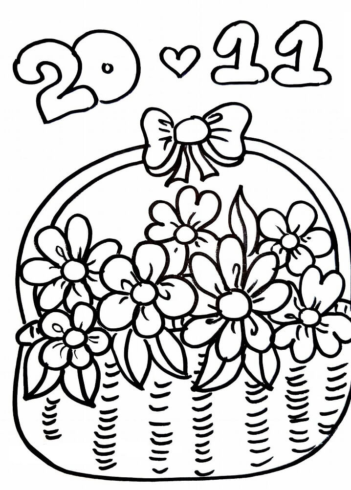 Giỏ Hoa Chào Mừng Ngày 20-11