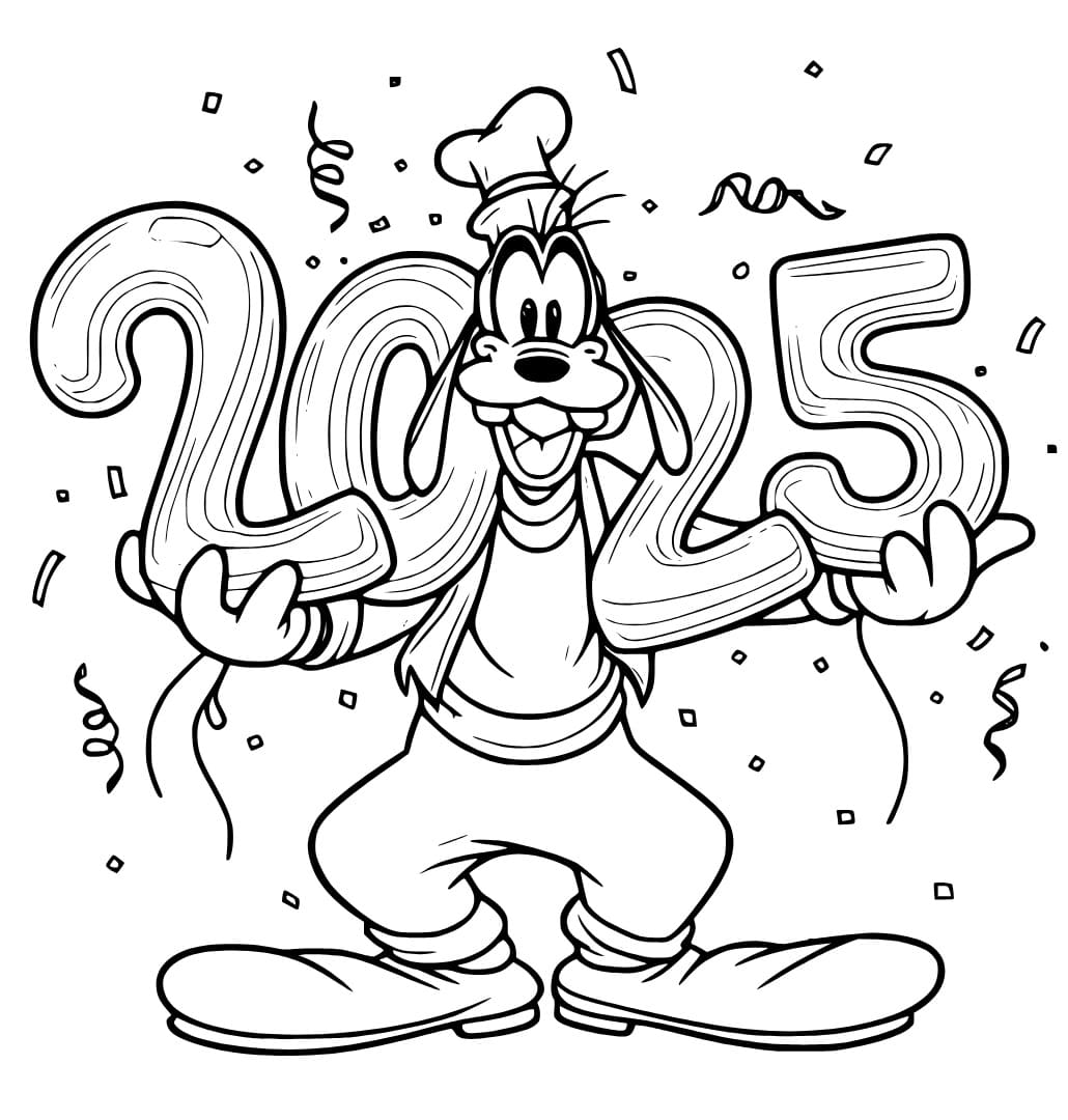 Goofy Chúc Mừng Năm Mới 2025