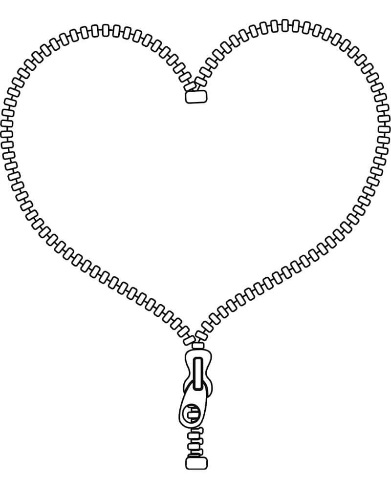 Khóa Kéo Hình Trái Tim