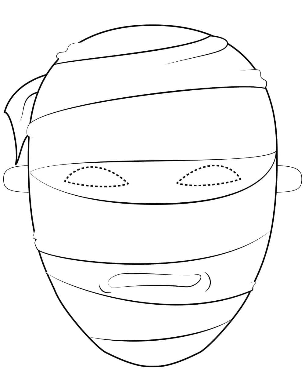Tô màu mặt nạ Halloween