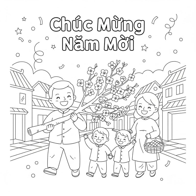 Mua Hoa Đào Ngày Tết Nguyên Đán