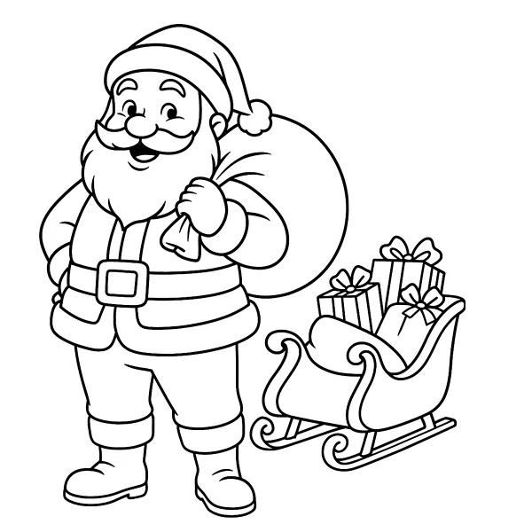 Ông Già Noel Với Túi Quài