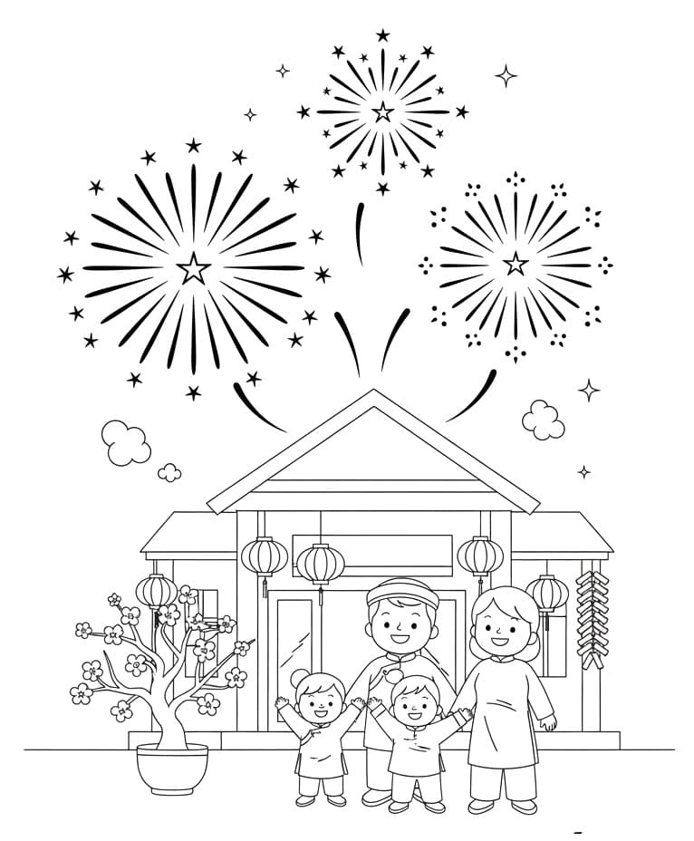 Pháo Hoa Ngày Tết Nguyên Đán