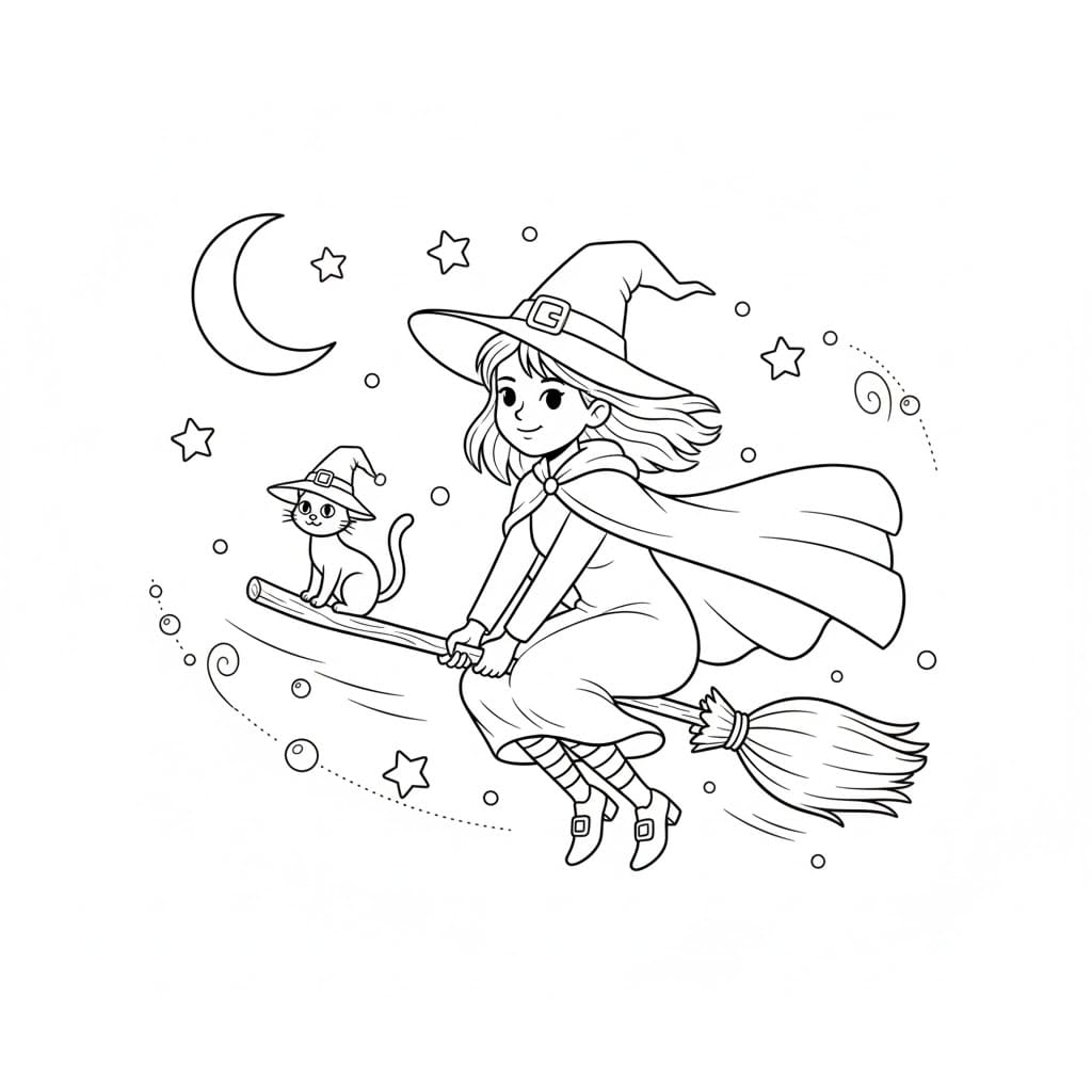 Phù Thủy Bay Bằng Chổi