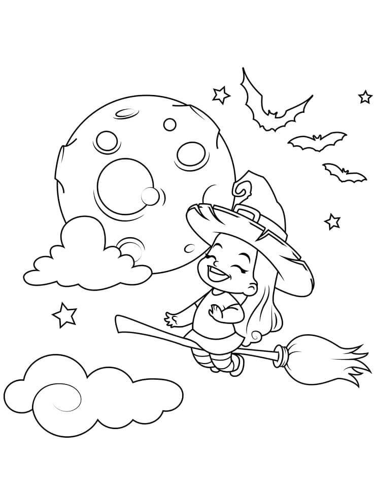 Phù Thủy Nhỏ Đang Bay