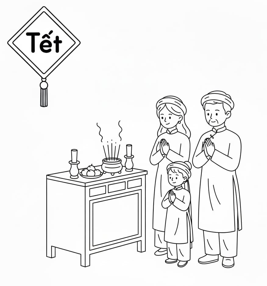 Thắp Hương Ngày Tết Nguyên Đán