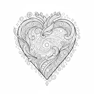 Trái Tim Đầy Họa Tiết