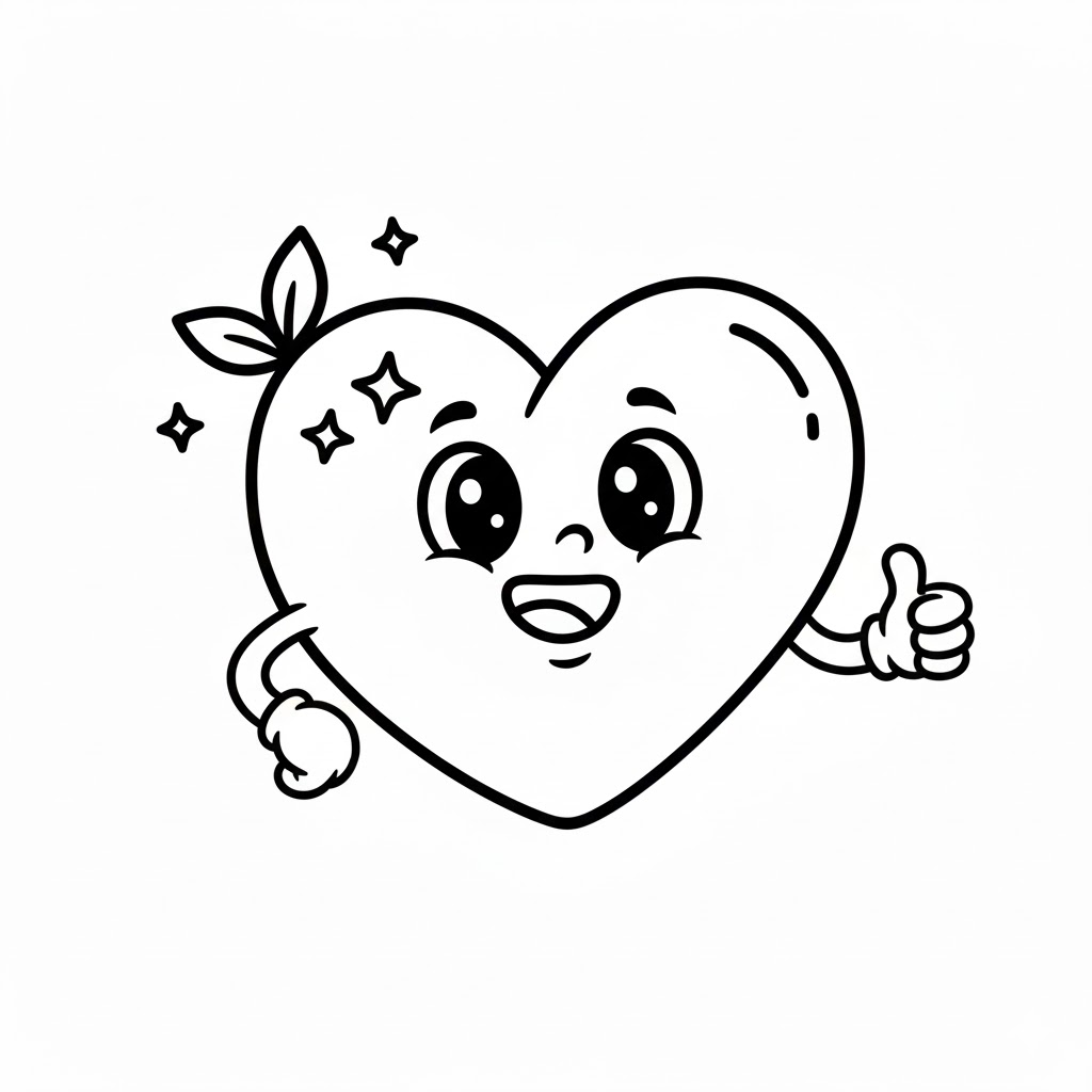 Trái Tim Với Mặt Cười