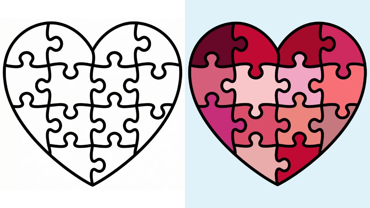 Trang Tô Màu Hình Trái Tim