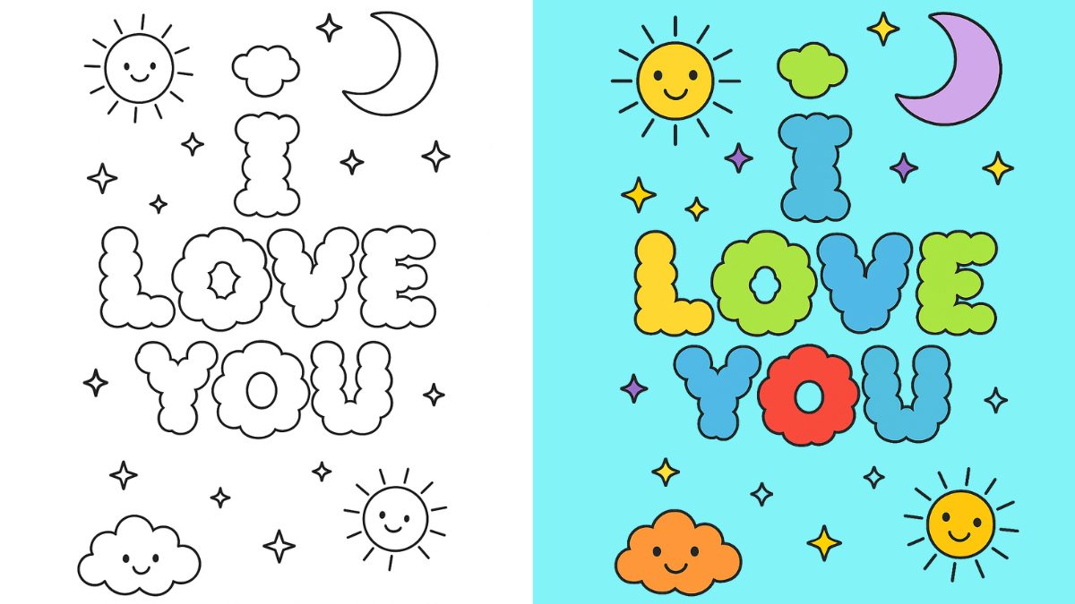 Trang Tô Màu Tôi Yêu Bạn