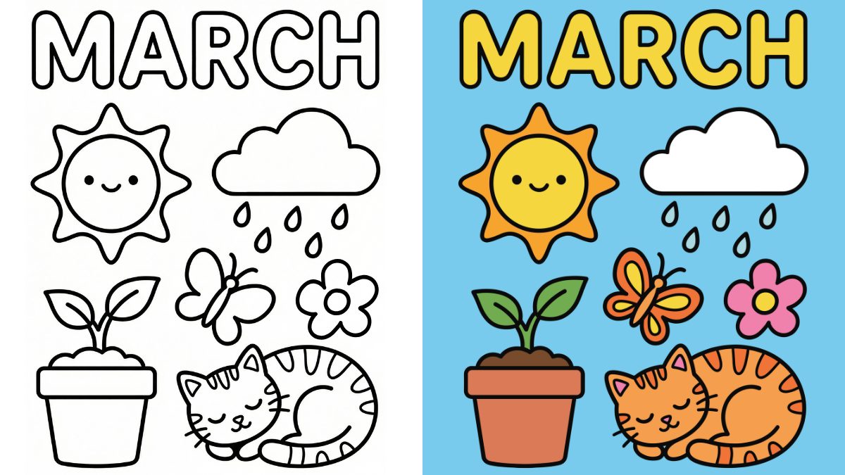 Trang Tô Màu Tháng Ba