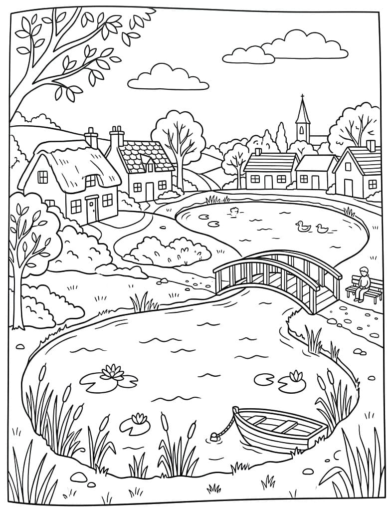 Pond in the Village