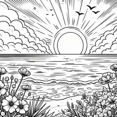 Cảnh Hoàng Hôn Buổi Chiều