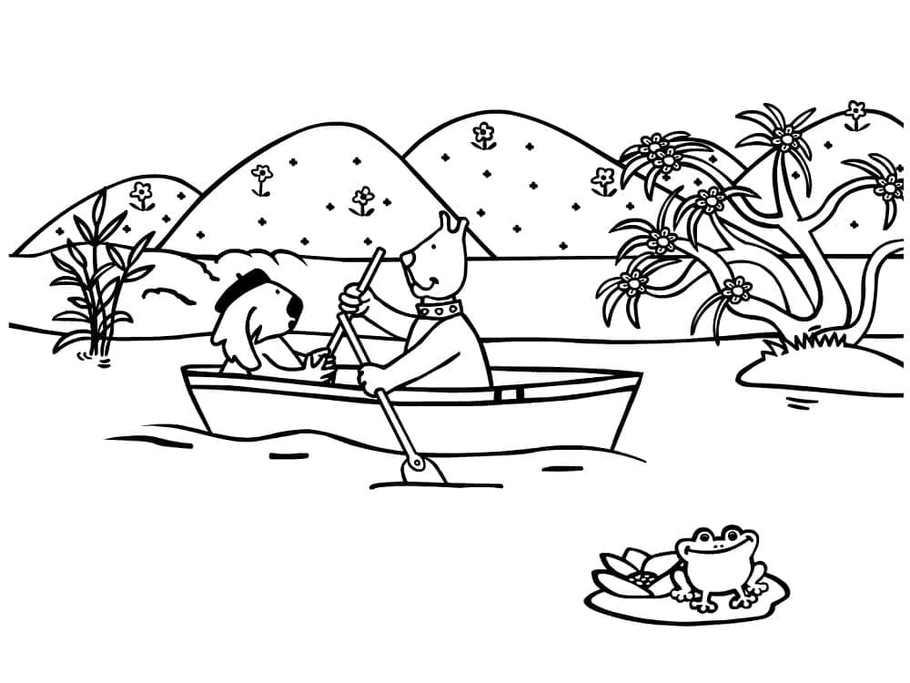 Chèo Thuyền Trên Hồ