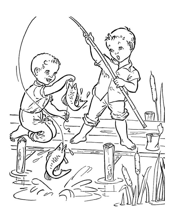 Hai Cậu Bé Câu Cá