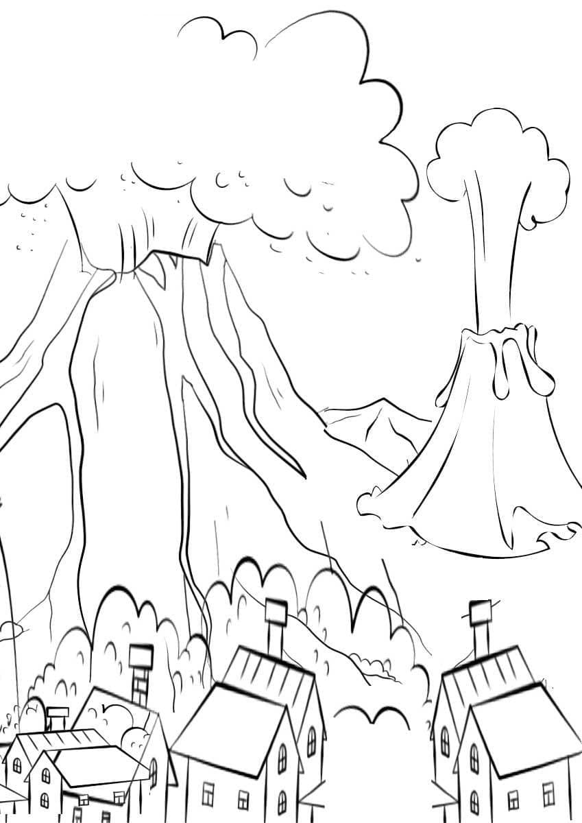 Núi Lửa và Ngôi Làng