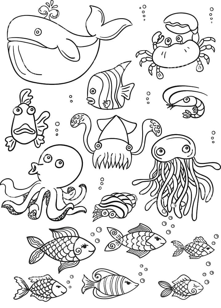 Sinh Vật Biển Dễ Thương