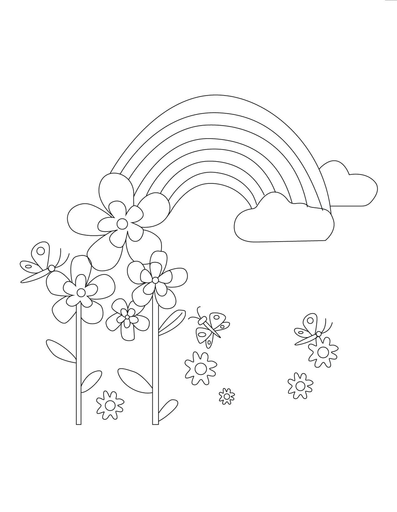 Vườn Hoa Và Cầu Vồng