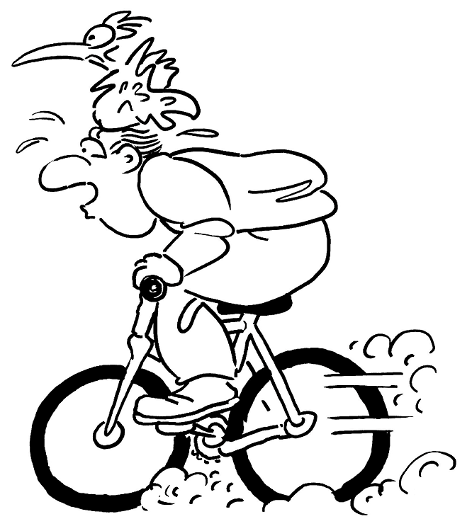 cậu bé đạp xe nhanh