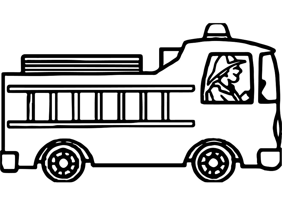 người lính lái xe cứu hỏa