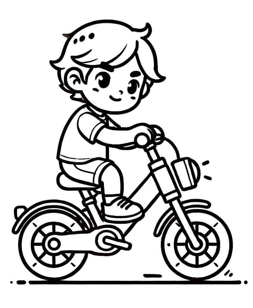 Bé Đi Xe Đạp Điện