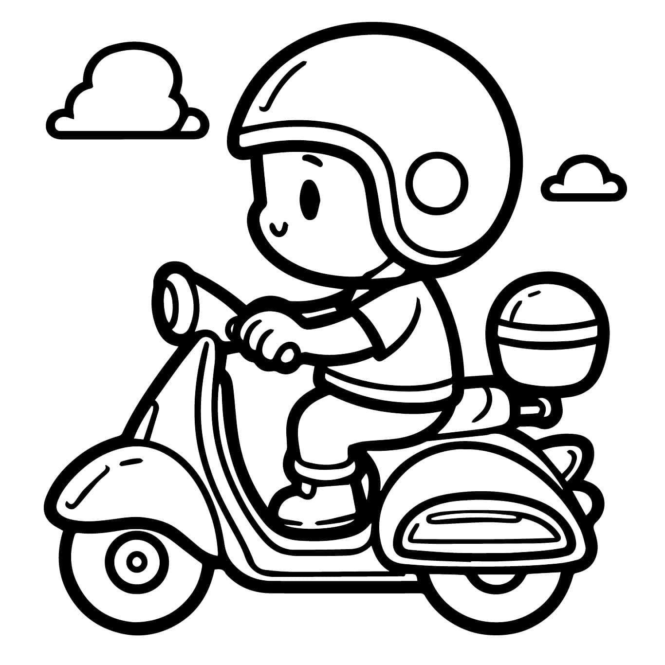 Cậu Bé Đi Xe Tay Ga