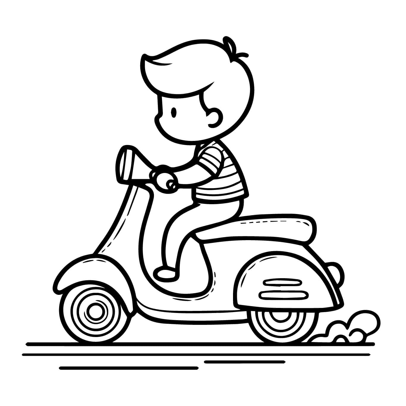 Cậu Bé Trên Xe Tay Ga