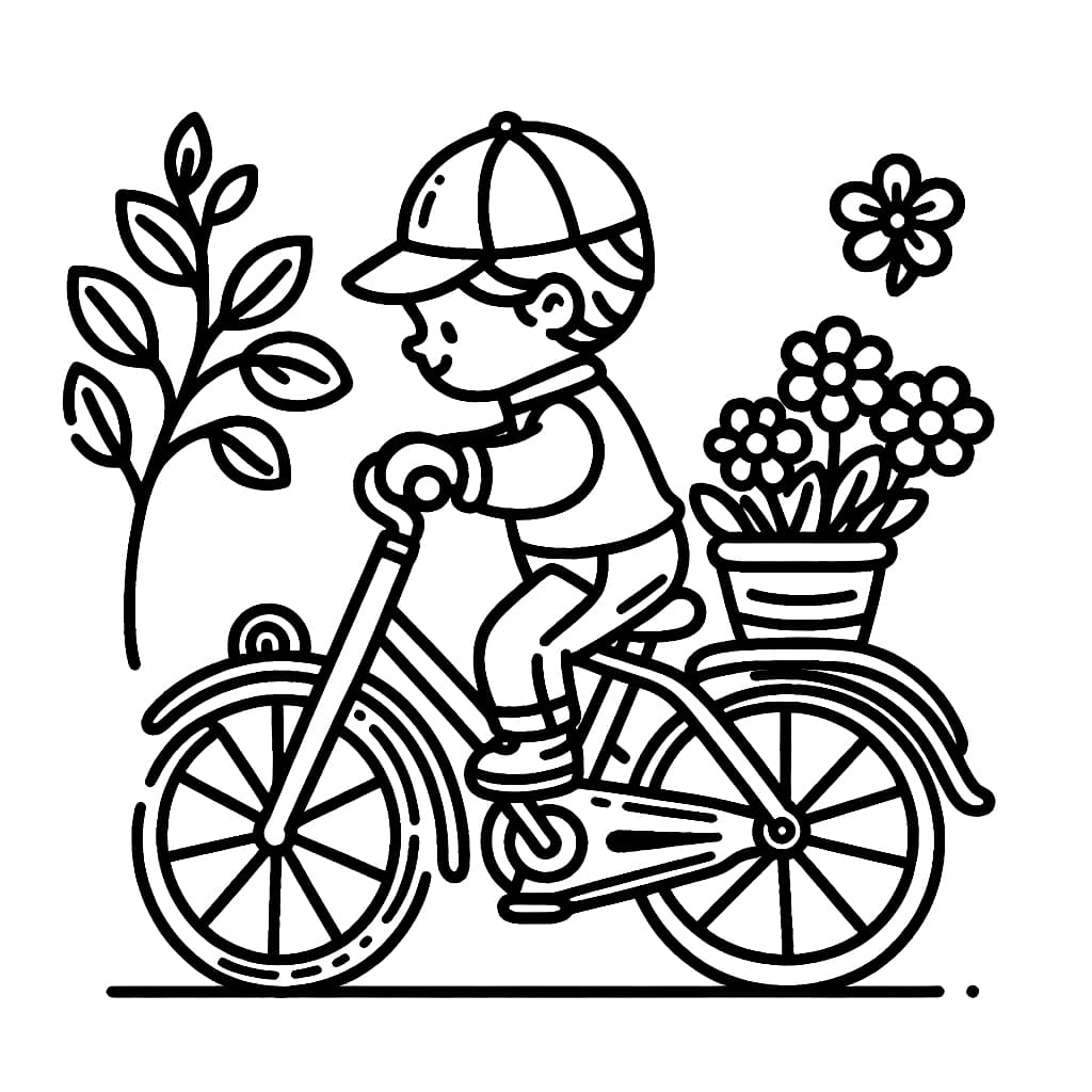 Chở Hoa Bằng Xe Đạp