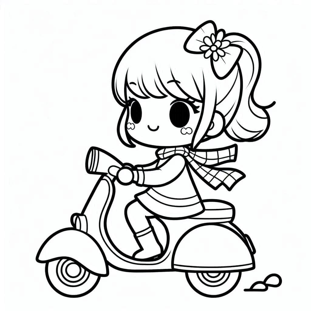 Cô Bé Đi Xe Tay Ga