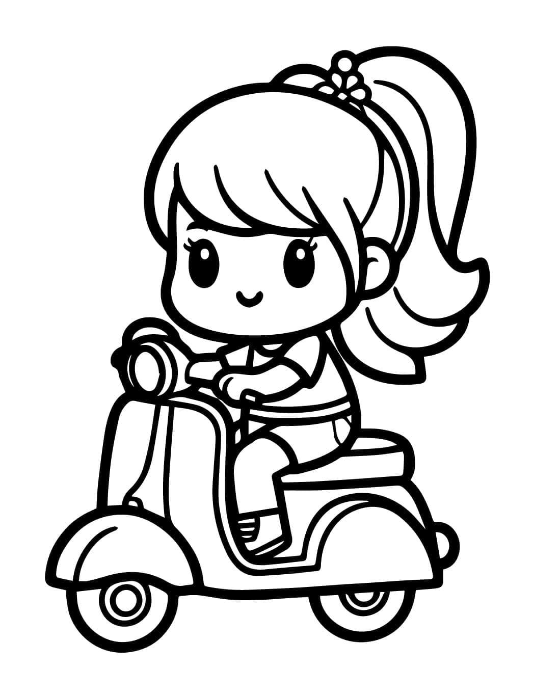 Cô Bé Lái Xe Tay Ga