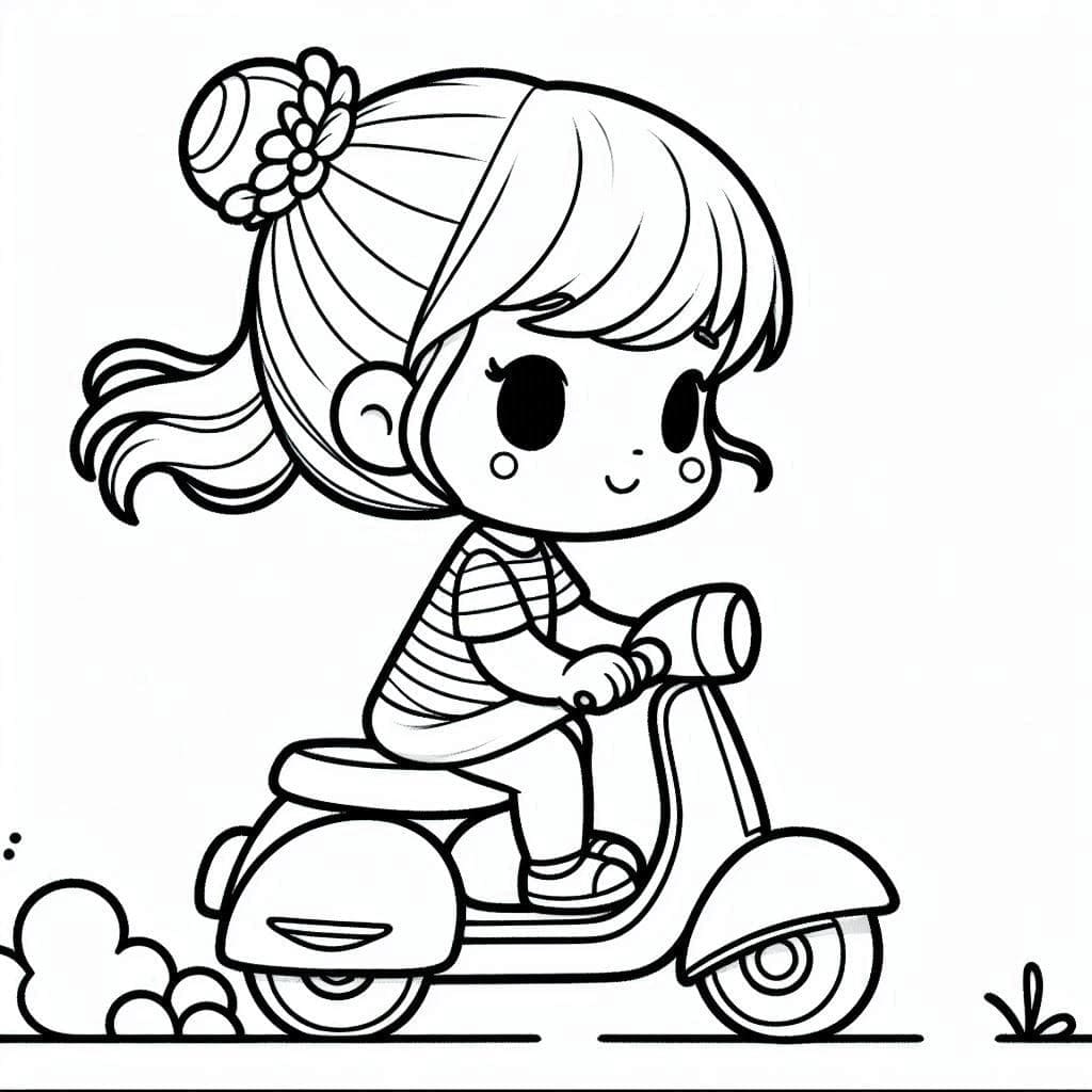 Cô Bé Trên Xe Tay Ga