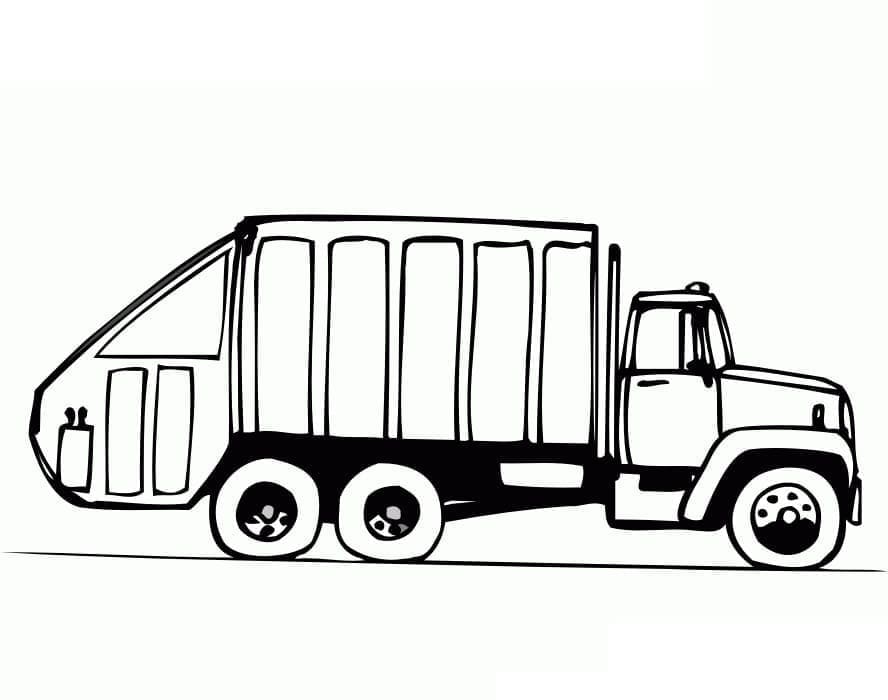 Hình Vẽ Xe Chở Rác