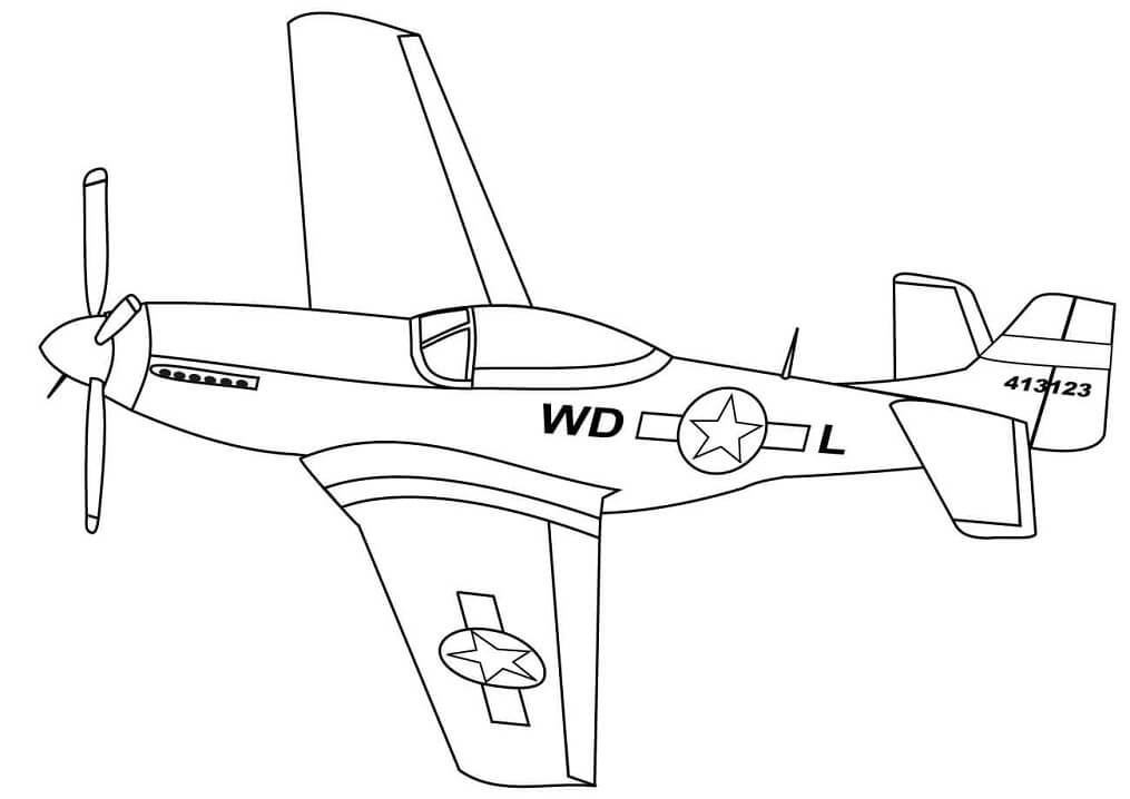 Máy Bay Chiến Đấu P-51 Mustang
