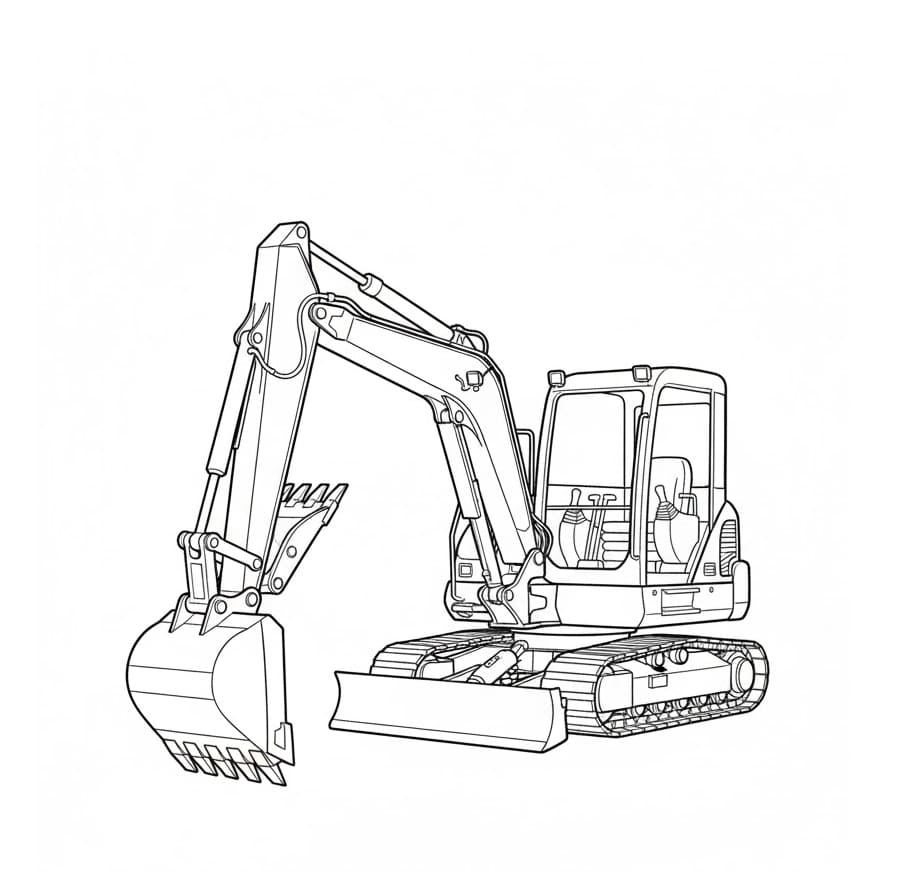 Máy Xúc Bánh Xích Hiện Đại