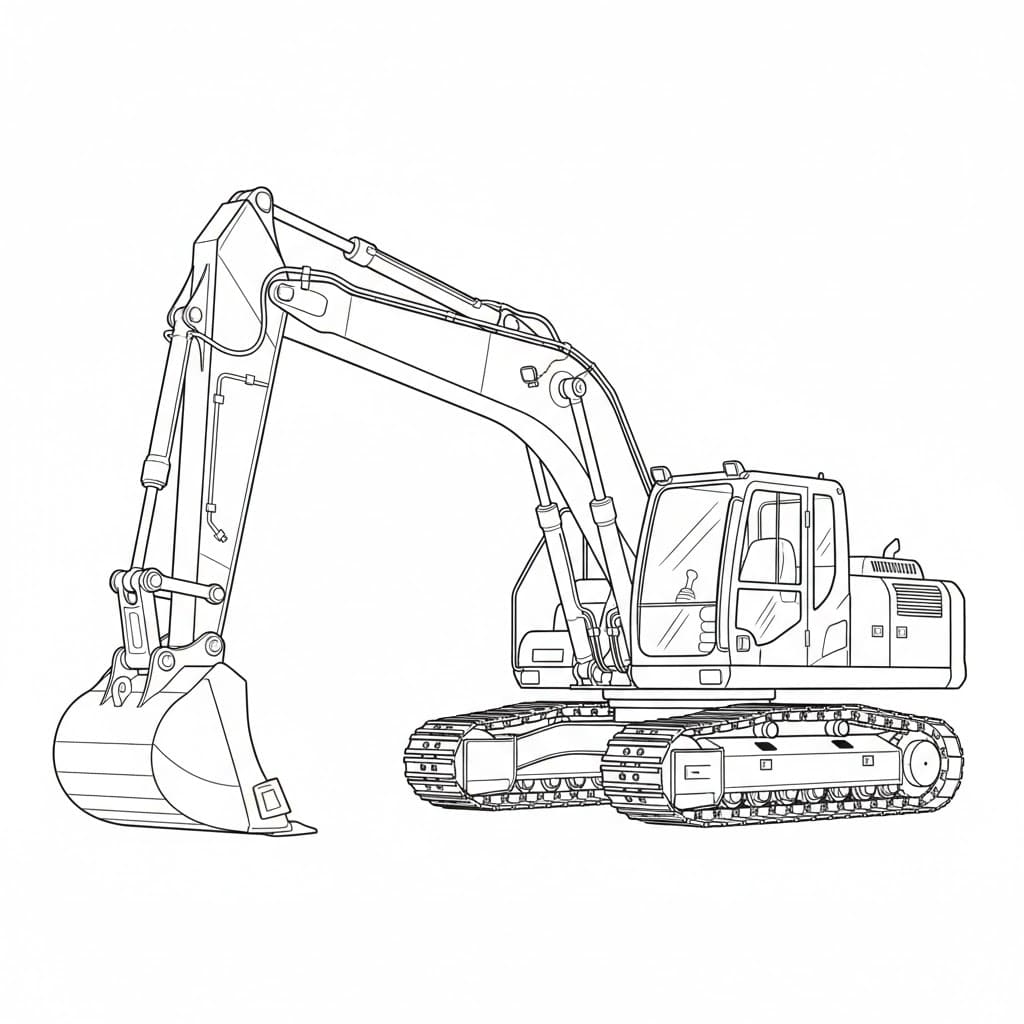 Máy Xúc Bánh Xích Mạnh Mẽ