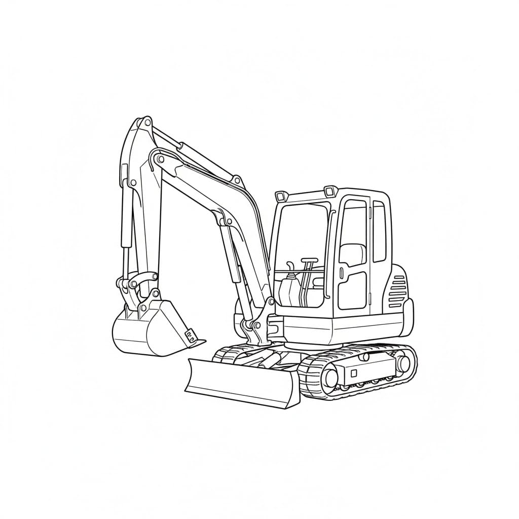 Máy Xúc Mini Nhỏ Gọn