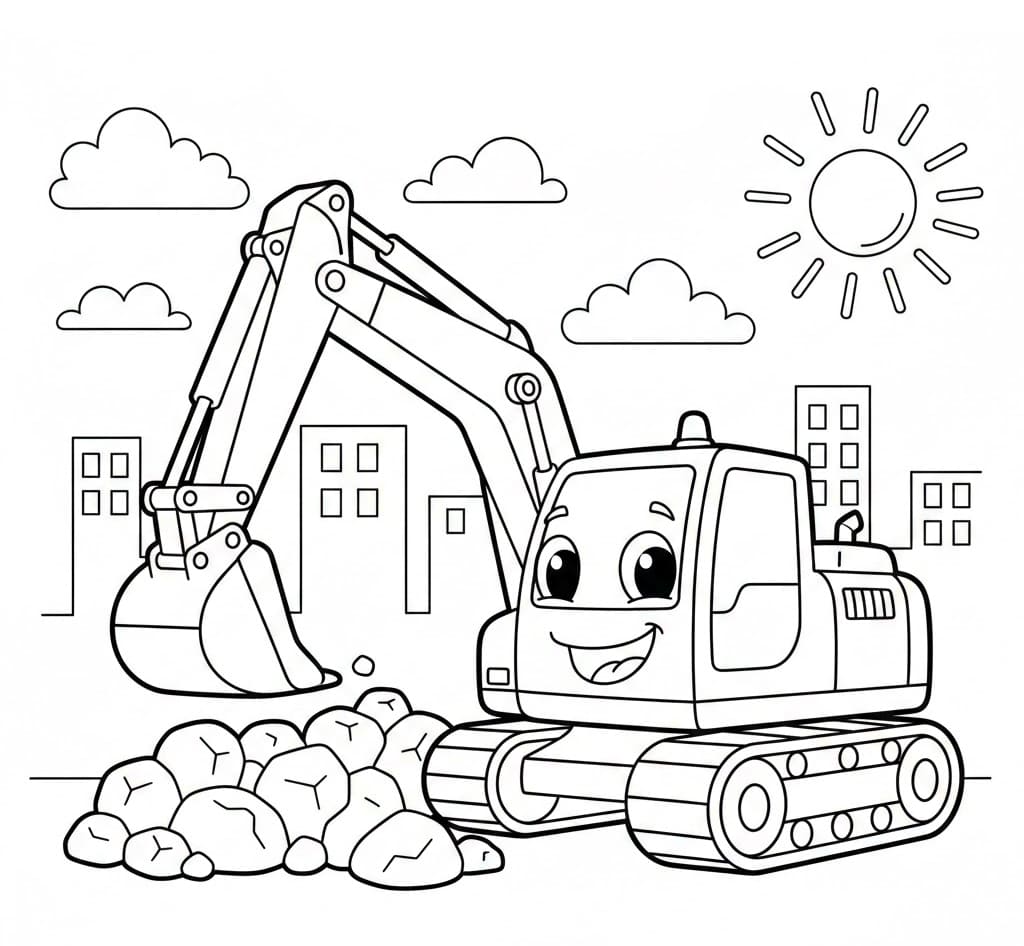 Tô Màu Máy Xúc