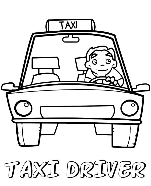Tài Xế Lái Xe Taxi