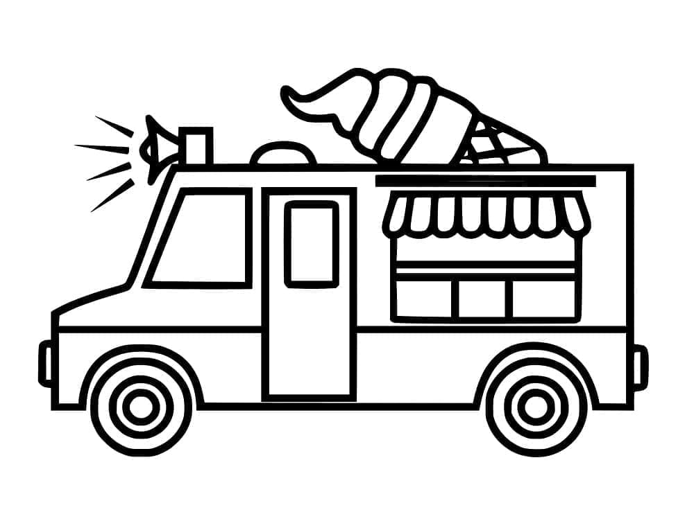 Xe Bán Kem Đơn Giản