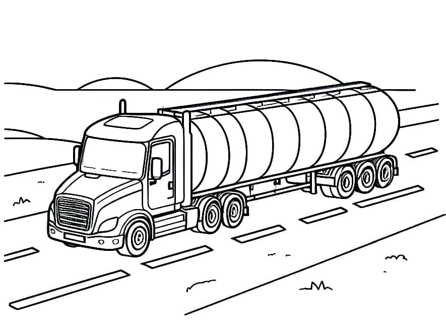 Xe Bồn Trên Con Đường